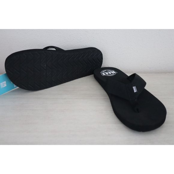Reef RF002640 Men's Sz 8 Women's 9.5 Black Todos Surf Flip Flop Sandals - Picture 2 of 7
